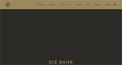Desktop Screenshot of diebank-brasserie.de