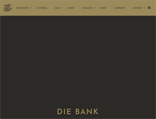 Tablet Screenshot of diebank-brasserie.de